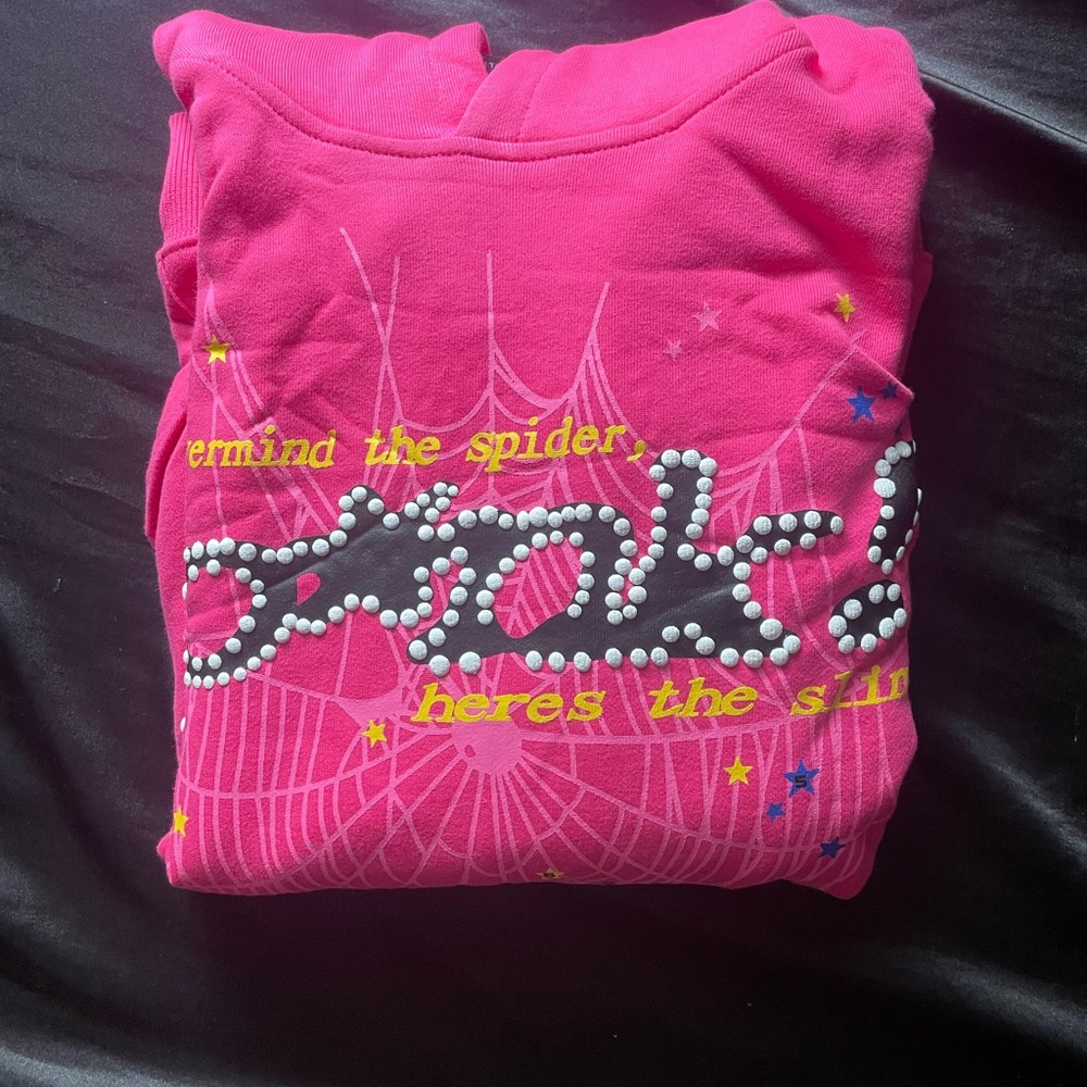 Sp5der PINK V2 hoodie
